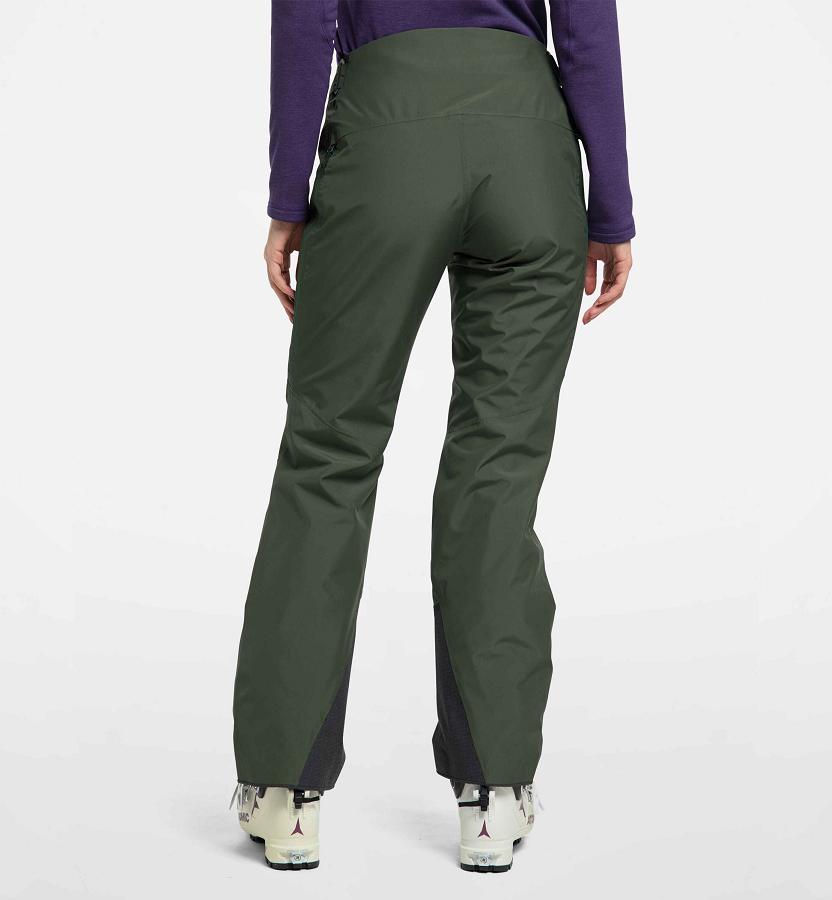 Haglöfs Womens Lumi Form Ski Pants Dark Green New Zealand 05649BHXS